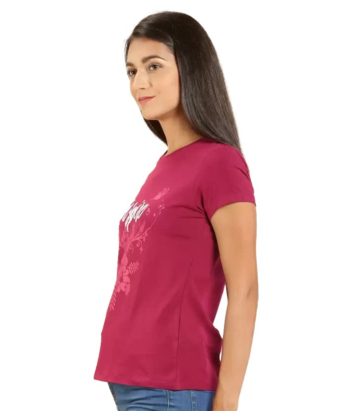 Image of Lyra Women's Cotton Regular Fit T-Shirt