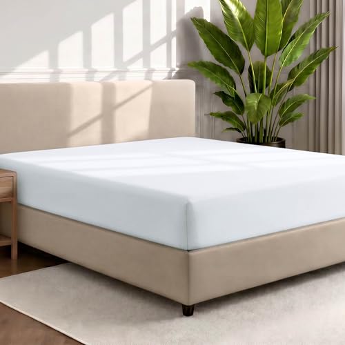Bare Home Fitted Bottom Sheet King Size - Premium 1800 Microfiber - Ultra-Soft Hotel Luxury - Deep...
