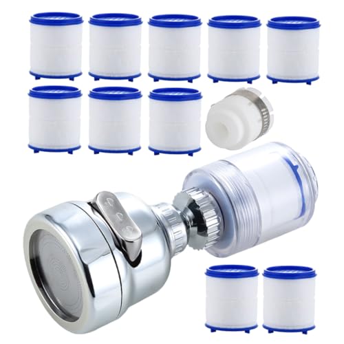 Angoily 1 Juego filtro de grifo boquilla de fregadero grifo de filtro de agua Rociador cocina fácil instalación Cabezal rociador ajustable pulverizador de extensión rociador para lavabo