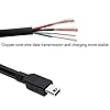 Suptig - Cavo di ricarica mini USB, confezione da 2 pezzi, compatibile per GoPro Hero 4 Hero 3+ Hero 3 Hero 2 Hero 1 (nero) #4