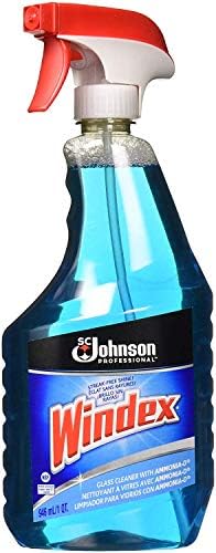 Glass Cleaner with Ammonia-D, 32oz Trigger Spray Bottle, Pack of 2