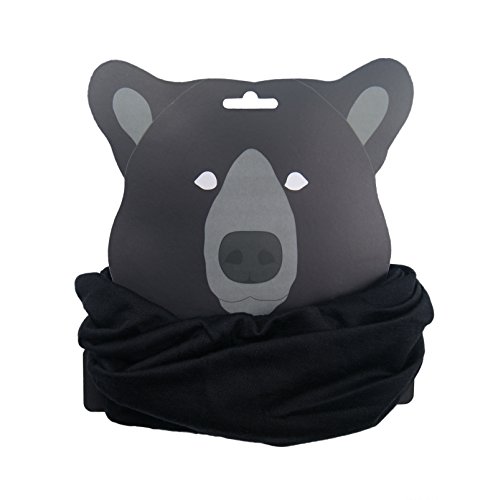 Preisvergleich Produktbild BEARPROTEC Multifunktionstuch aus Merino-Wolle / praktischer Schlauchschal, Loop für Jede Jahreszeit / schwarz