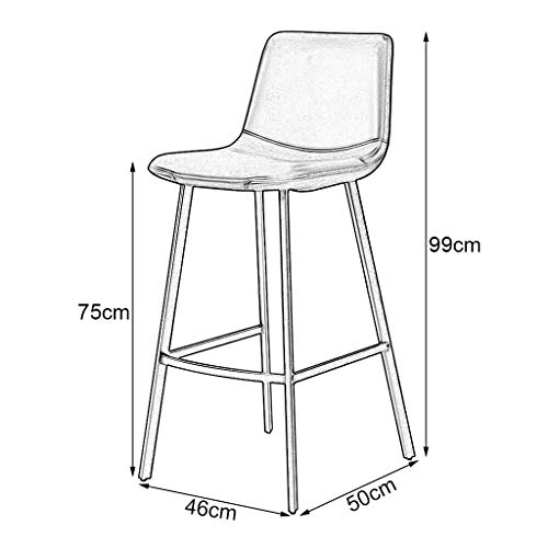 Chaise de bar de cuisine moderne pour îlot central chaleureux