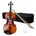 EKUL 16" Acoustic Viola Case Bow Rosin Brown