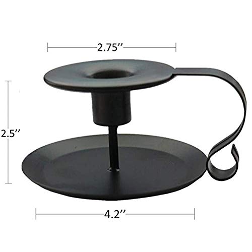 image for TXTCMP Candlestick Holders Black Candle Holder,Wrought Iron Taper Cand