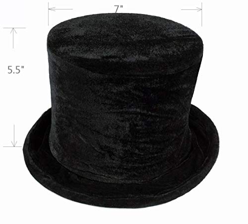 Brilliantmagic Kids Magician Role Play Set Contains Magic Top Hat Magic Wand Rabbit Puppet Color Ribbons Gloves(Model:bmm006) (S) #TOP1