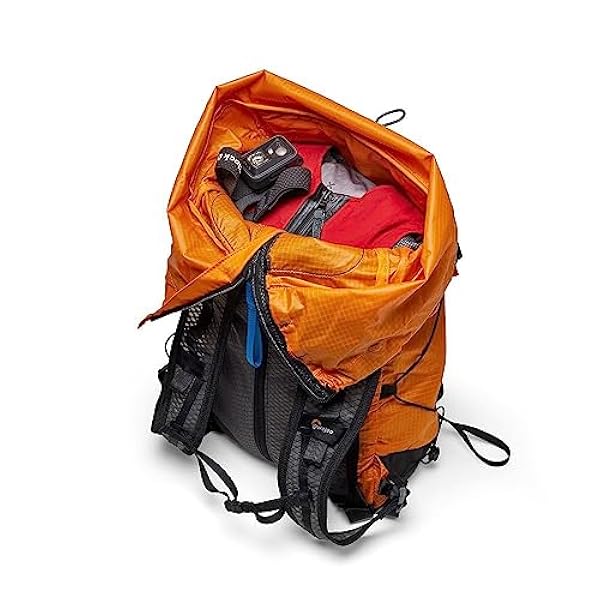 Lowepro RunAbout Backpack 18L II, Ultra Lightweight Photography Backpack, Trekking Backpack, Ideal for Day Trips, Durable and Foldable, Orange