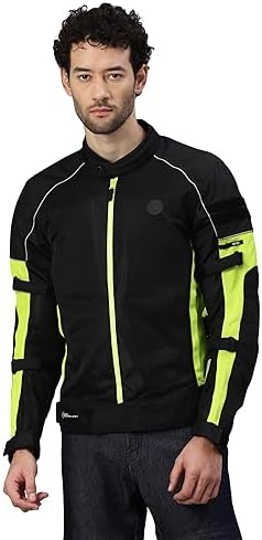 Royal Enfield Streetwind Pro Riding Jacket Black (M) 40 Cm With Ce Level 2 Protectors At Shoulder, Elbow & Back And Ce Level 1 Ergo Pro-Tech Armours At Chest For Advance Protection