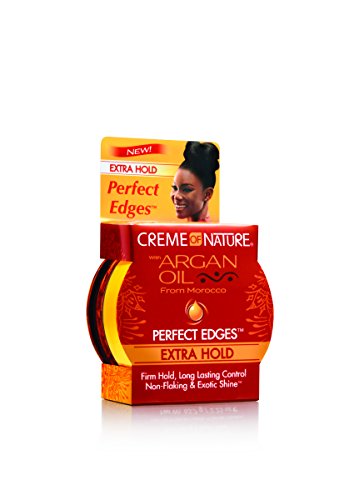 Creme of Nature with Argan Perfect Edges Hair Gel, Extra Hold, 2.25 Ounce (Pack of 6)