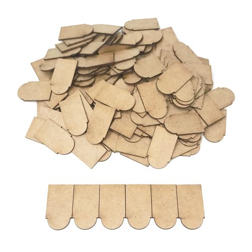 MyTinyWorld 150 x Dolls House Miniature Individual Roof Tiles (Style 1)