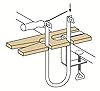 Pebaro 24/05 förnicklad lövsågstving, spännvidd 50 mm, 13 x 5 mm platt stål, för lövsågverk, hantverk med trä #1
