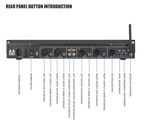 Image of kh Professional 31-Band Digital Audio Equalizer Rack Mount Stereo Graphic EQ with Real-Time Frequency Display Noise Reduction Spectrum Analyzer Studio & Live Sound Audio Processor