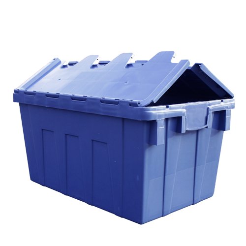 Viso DSW5536 Bac navette polypropylène gerbable/emboitable 50 L Bleu
