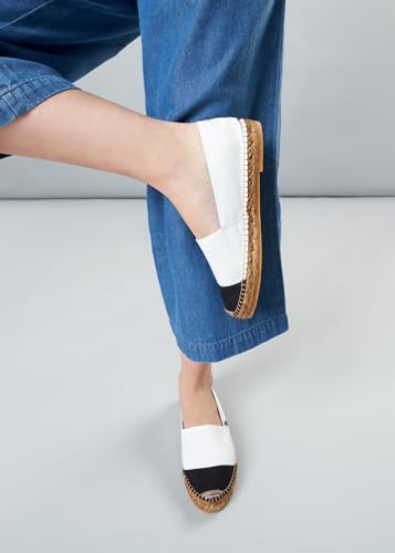 Image of VISCATA Barceloneta Espadrille Canvas Women's Flat Slip On Shoes Handmade in Spain Fashionable Organic Cotton Canvas Lightweight Material with 100% Natural Jute Midsole for All Casual Occasions