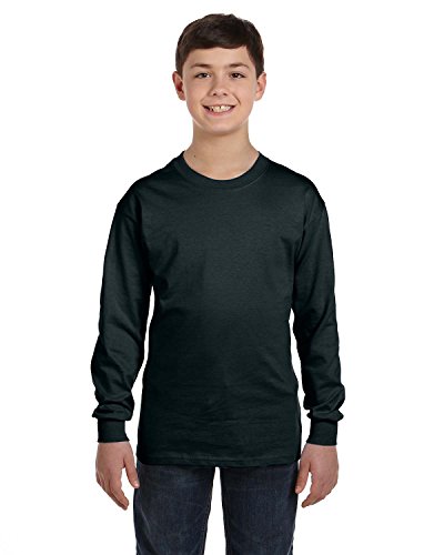 Hanes Niños Unisex-Niño 5546, NEGRO, XS