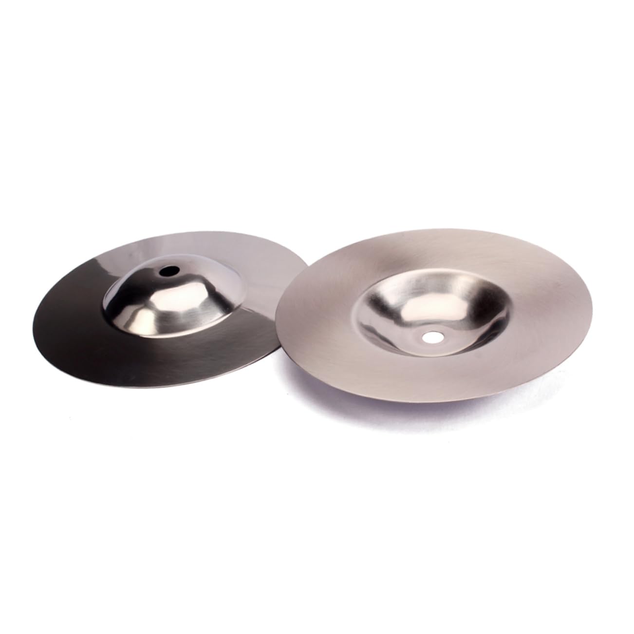 Garneck Beginner Crash Cymbal Set Silver Symbol Instrument Musical Instrument Accessories 2pcs Metal Cymbal Not Easy to Deformation