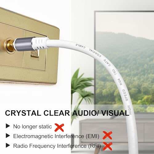 Câble coaxial RG6 à faible perte pour une réception TV HD fluide - 7