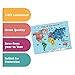 MWB World Map Wall Art Poster for Kids - Educational Map Posters for Kids includes Countries, States, Capitals & Pictures | Perfect for Classroom Decor or Home | 18