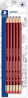 STAEDTLER 110-6B Tradition Graphite Pencil for Drawing & Sketching - 6B (Box of 12)