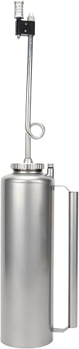 RUIWING Heavy Duty Drip Torch 15 Gauge Aluminum Double-Bottom Canister with Safe