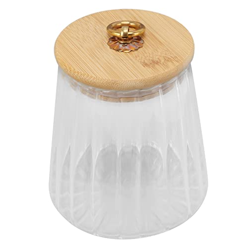 Tomantery Teedose aus Glas, Luftdichter Bambusdeckel, Aufbewahrung von Trockenen Lebensmitteln für â€¦ – Miniatur