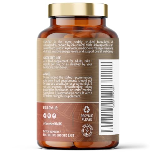 New: Organic KSM-66 Ashwagandha - High Strength 10:1 Extract 6000mg Equivalent - 120 Capsules - 5% Withanolides - UK Made Supplement – GMP Standards – Zero Additives (120 Count (Pack of 1)) - Image 4