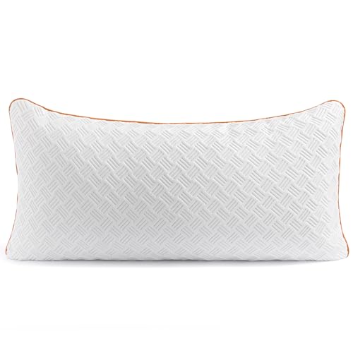 Twirest Almohada de 60 x 80 cm (1 juego), almohada de espuma viscoelástica con relleno, almohada ajustable en altura con cremallera, funda de almohada extraíble y lavable