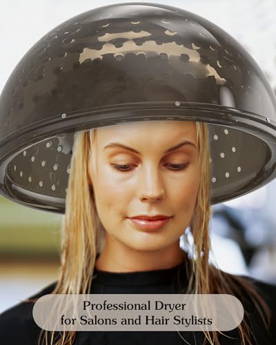 Paddie Professional Hooded Conditioning Salon Hair Dryer 1000W with Stand, 60-Minute Timer, Temperature Adjustable, Angle & Height Adjustable Downdraft Hood - Thumbnail 2