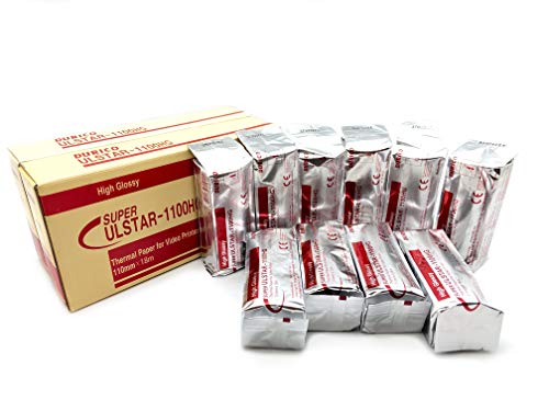 Durico 1100HG 10 Rolls - Sony Compatible UPP-110HG High Gloss Premium Ultrasound Paper Film/Media, 110mm x 18m (Made in Korea)