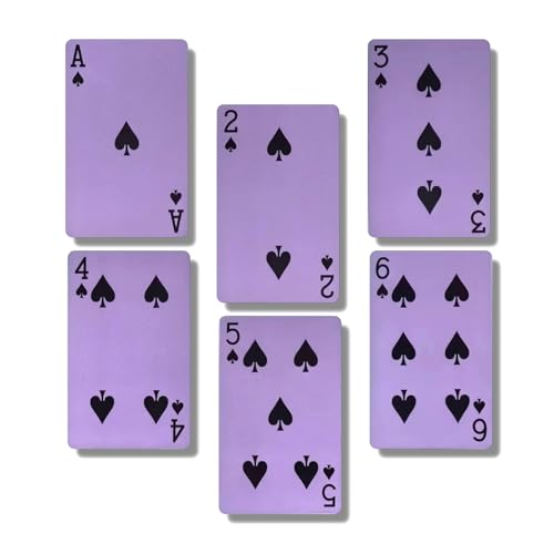 2 Decks Purple Playing Cards, Purple Deck of Cards, Easy to Shuffle, Paper Poker, Party Supplies, Gift Idea