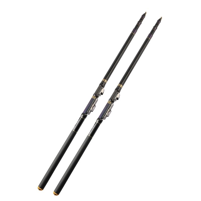 Canne à PêChe Tie de pêche à pêche Ultra-légère du matériau à Haut Carbone Canne A Peche Telescopique(5.4M-5.0M-4.5M)