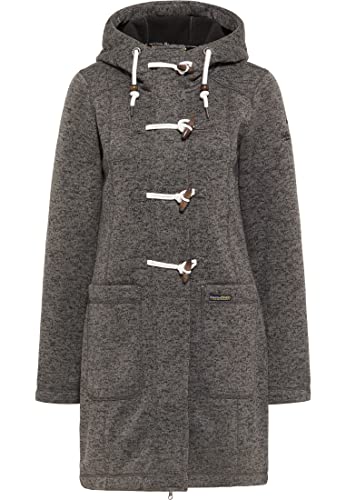 Schmuddelwedda Strickfleece-Dufflecoat Damen 34318541 Grau Melange, XL Grau...