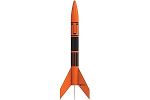 Alpha III Rockets with Estes C6-5 Engines - Perfect for Beginners and Young Rocketeers (Orange/Black)