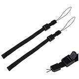 調整可能 ハンドストラップ リストストラップ/Wii DS DSL PSP 各種ゲーム コントローラ リモコン コンパクト カメラ 折りたたみ傘 自撮り棒 セルカ棒 スマホケース 携帯電話 etc. に適用 落下防止 紛失防止 (2本セット)