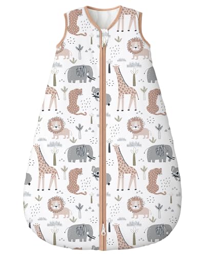 Image of Yoofoss Baby Sleep Sack 0-6 Months, 1.5 Tog Baby Wearable Blanket with 2-Way Zipper, 100% Cotton Organic Fabric Winter Infant Sleeping Sack, Warm Soft Comfy