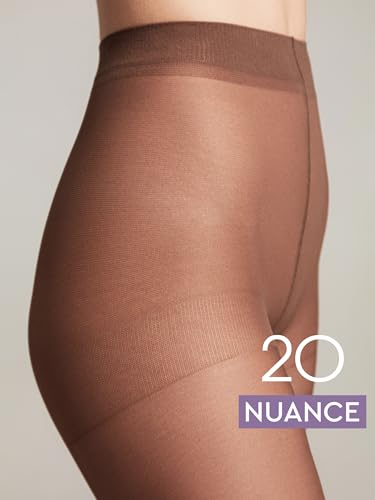 Image of Conte Control Top Tension Sheer Pantyhose Tights with Silky Matte Effect Nuance 20 Den