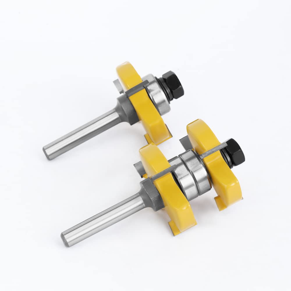 2er-Set 8-mm-Schaft Nut- Und Federfräser-Set Stock 1-1/2 Zapfenfräser
