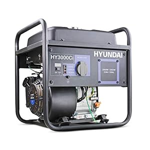 Hyundai 3000W Converter Petrol Generator, 212cc, 7hp, Lightweight & Compact with 3 Year Warranty