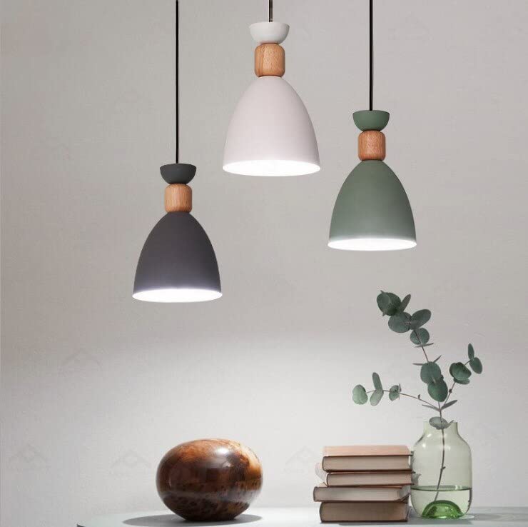 Keyplus Aluminium 3 Light Cluster Hanging Shade Light, Grey, White And Green (B0C3RQ2796) Amazon Price History, Amazon Price Tracker