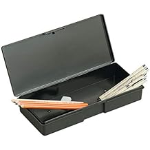 ArtBin KV501 Pencil Marker Box - Small Organizer for Pens, Pencils, Markers, Brushes, etc., Black