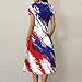 July 4th Dresses Festival Casual Dressy Maternity Fashion Lounge Stars Stripe Graphic 4th of July Outfits Vestidos De Verano para Mujer 2025