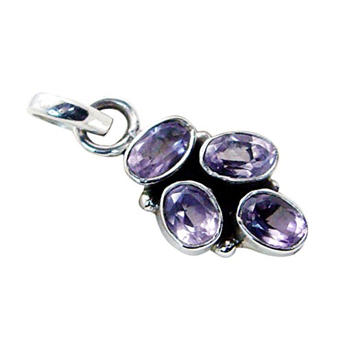 Pendentif améthyste véritable collier pierre de naissance ovale femme