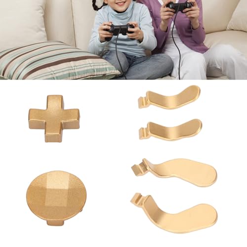 Image of Stainless Steel Joysticks Paddles Replacement Parts,Gaming Controller Accessories Include 4pcs Paddles and 2 D Pads for Elite Series 2