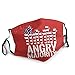 Produktbild Stand Up Angry Majority Face M-A-S-K mit 2 Filtern waschbar wiederverwendbar Face Bandanas Sturmhaube Realistisches Gesicht M-A-S-K für Männer Frauen