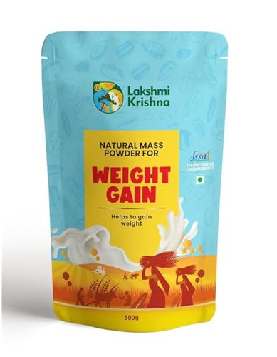 Image of Lakshmi Krishna Naturals Weight Gain Powder | Natural Mass Gainer with Millets, Nuts & Dates | Healthy Weight Gain & Muscle Support | No Added Chemicals | Easy Digestion | 500g