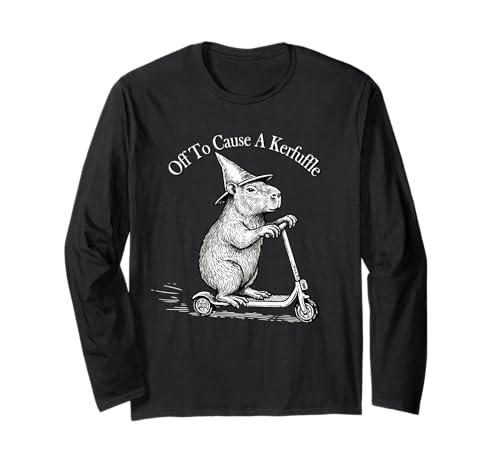 Funny Retro Scooter Off To Cause A Kerfuffle Capybara Vibes ����T�V���c