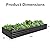 ZUNUDA Galvanized Raised Garden Bed,2 Pcs 10×3×1FT Metal Planting Box for Outdoor Vegetable, Flowers Herb,Planter Gardening (Black)