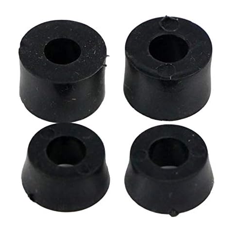 Perfeclan 4 Skateboard Buchsen Longboard LKW Buchsen Skateboard Scheiben für Skateboard LKW, Schwarz 100A Cover