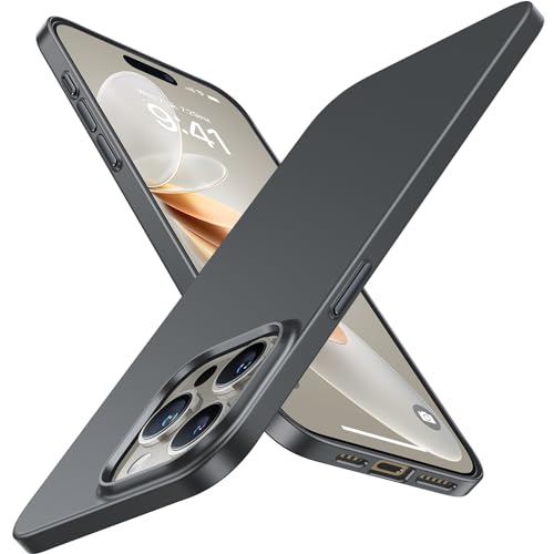 TORRAS Slim Fit Designed for iPhone 15 Pro Max Case 6.7 inch, Ultra-Thin 15 Pro Max Case 2023, Lightweight Hard PC Cover Phone Cases for iPhone 15 Pro Max Phone Case Gray, OriginFit