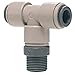 John Guest PM100422S Swivel Branch Tee, 5/32" OD x 1/4" NPTF (Pack of 10)